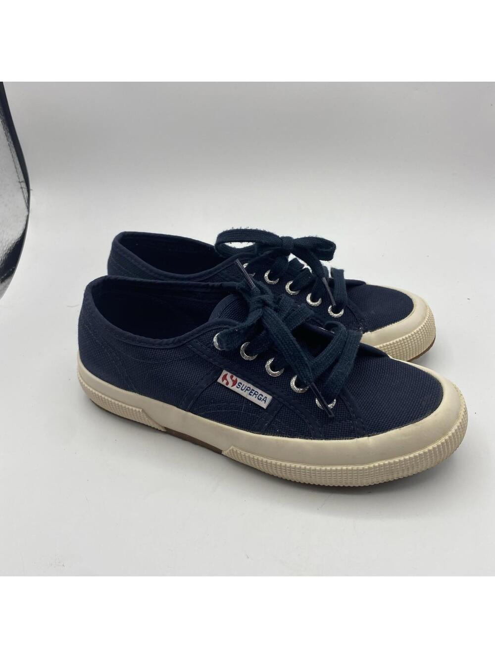 Superga 2750 Cotu Navy Blue /Whte EU 35 (US 3.5, ) Medium Kids